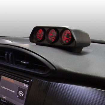 AutoMeter 5285 - GAUGE MOUNT, DIRECT FIT DASH TOP, TRIPLE, 2 1/16", SCION FRS / SUBARU BRZ 4
