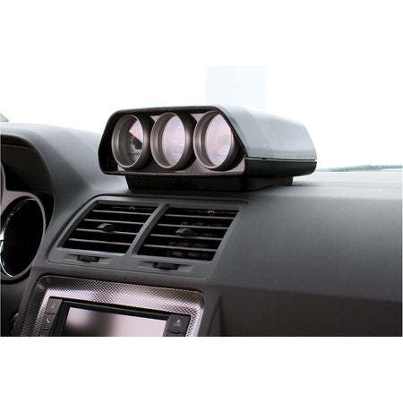 AutoMeter 5287 - GAUGE MOUNT, DIRECT FIT DASH TOP, TRIPLE, 2 1/16", CHALLENGER 4