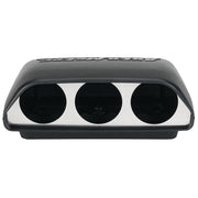 AutoMeter 5288 - GAUGE MOUNT, UNIVERSAL DASH TOP, TRIPLE, 2 1/16", BLACK 3