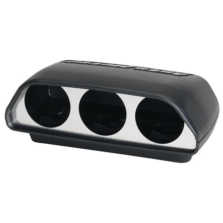 AutoMeter 5288 - GAUGE MOUNT, UNIVERSAL DASH TOP, TRIPLE, 2 1/16", BLACK 4