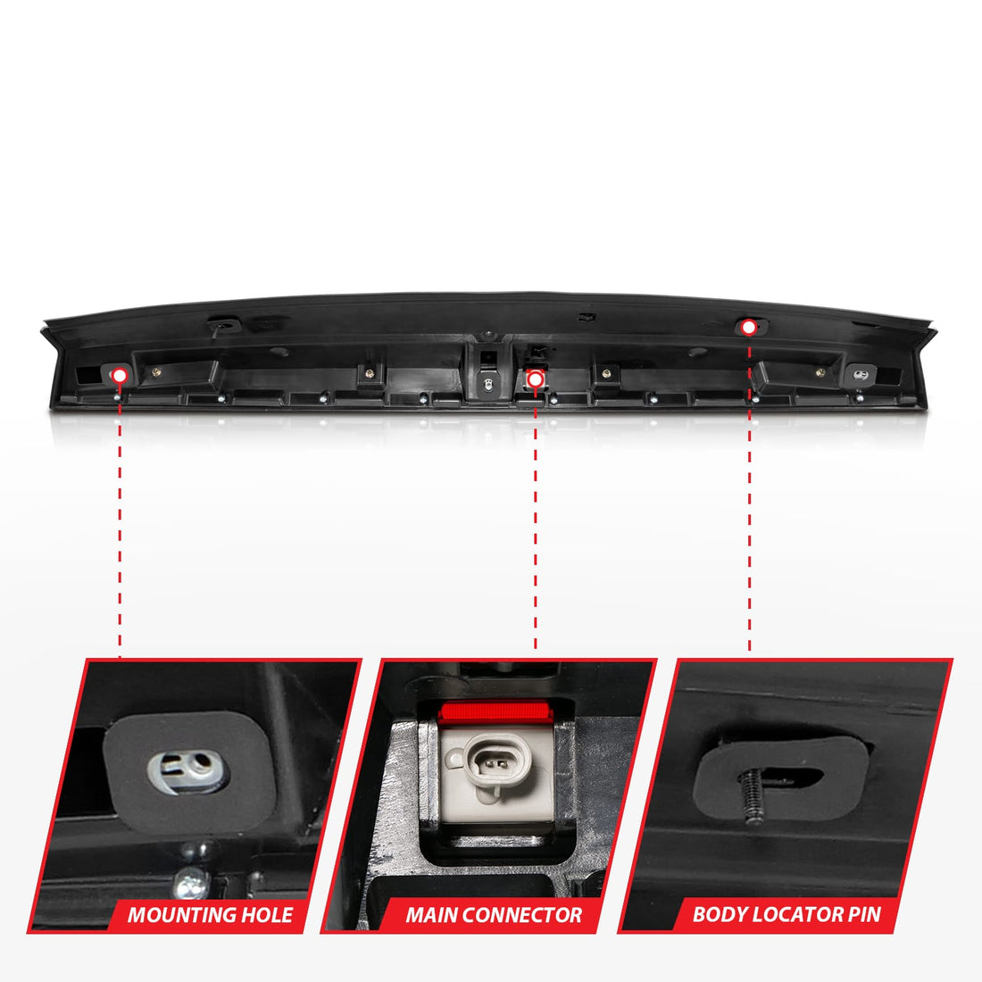 ANZO USA Electrical Lighting and Body ANZO USA 531109 Center High Mount Stop Light