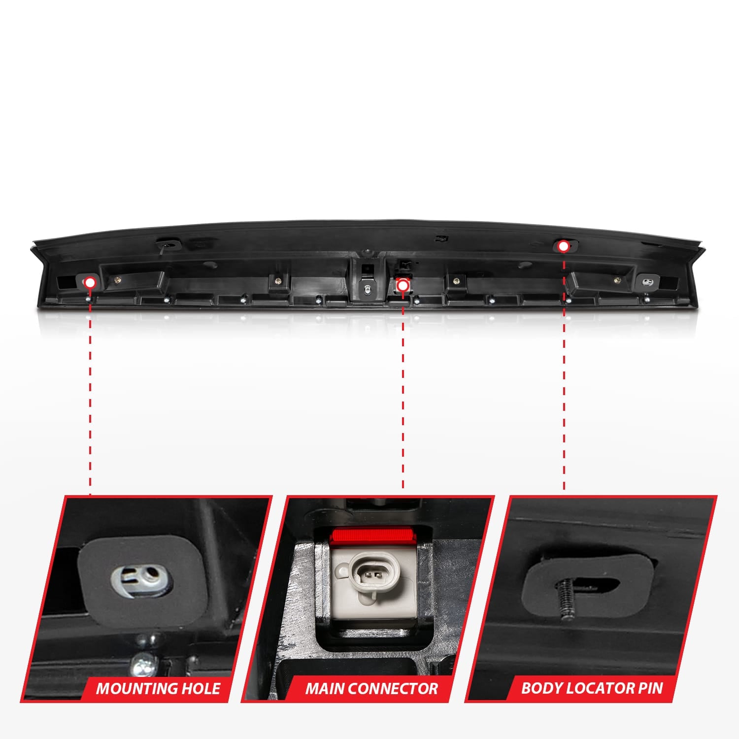 ANZO USA Electrical Lighting and Body ANZO USA 531109 Center High Mount Stop Light