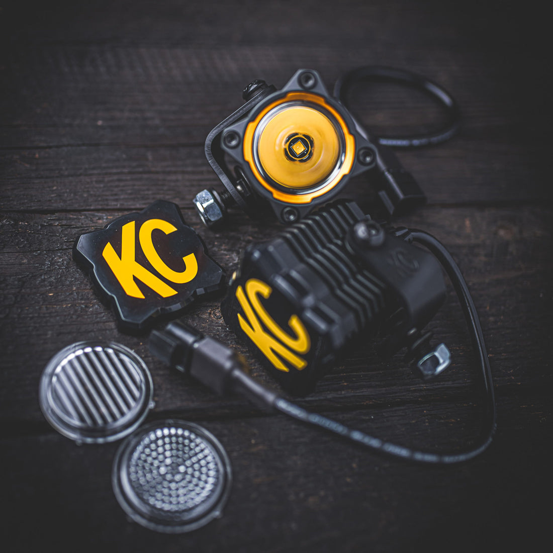 KC HiLiTES 5328 - KC Cover FLEX ERA 1 Black EA 3