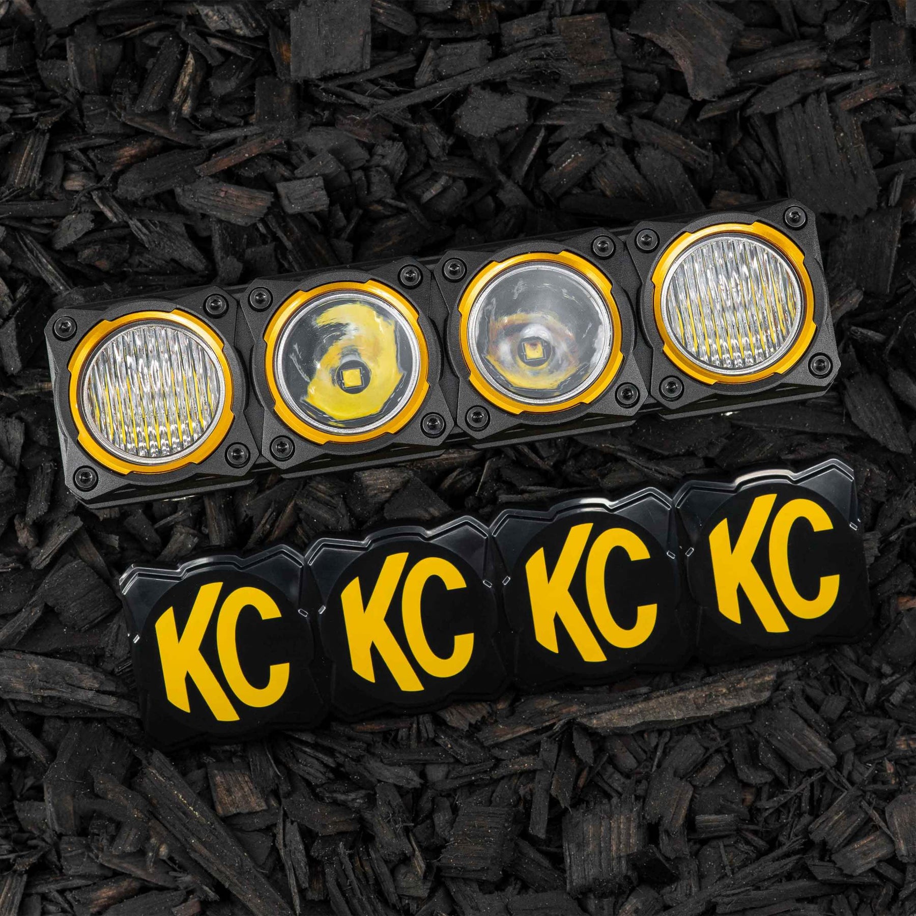 KC HiLiTES 5331 - KC Cover FLEX ERA LED Light Bar 10in Black Yellow EA 5