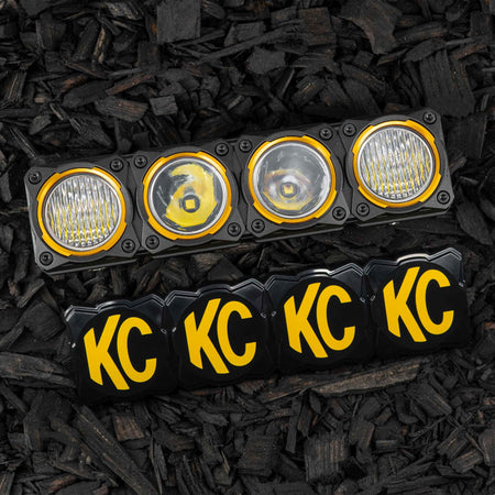 KC HiLiTES 5331 - KC Cover FLEX ERA LED Light Bar 10in Black Yellow EA 5