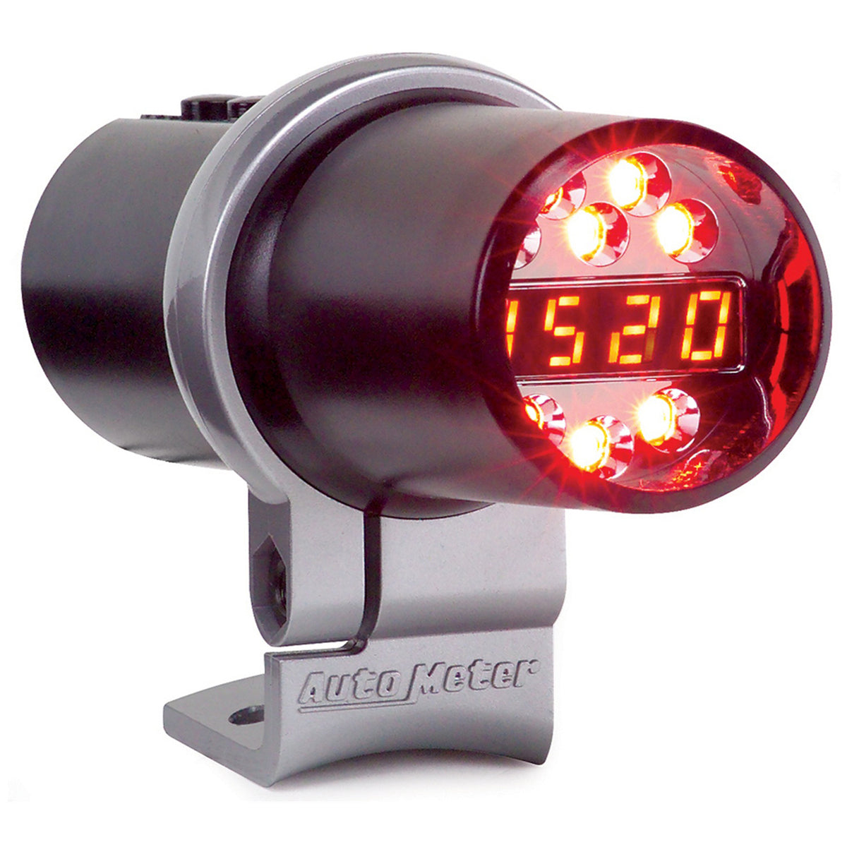 AutoMeter 5343 - SHIFT LIGHT, DIGITAL W/ AMBER LED, BLACK, PEDESTAL MOUNT, DPSS LEVEL 1 3