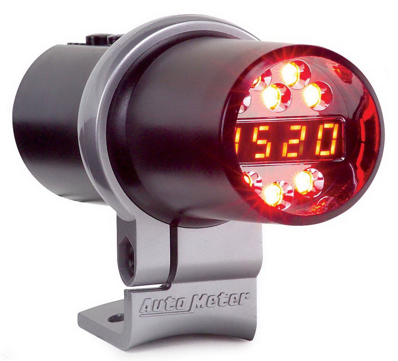 AutoMeter 5348 - SHIFT LIGHT, DIGITAL W/ MULTI-COLOR LED, BLACK, PEDESTAL MOUNT, DPSS LEVEL 2 3