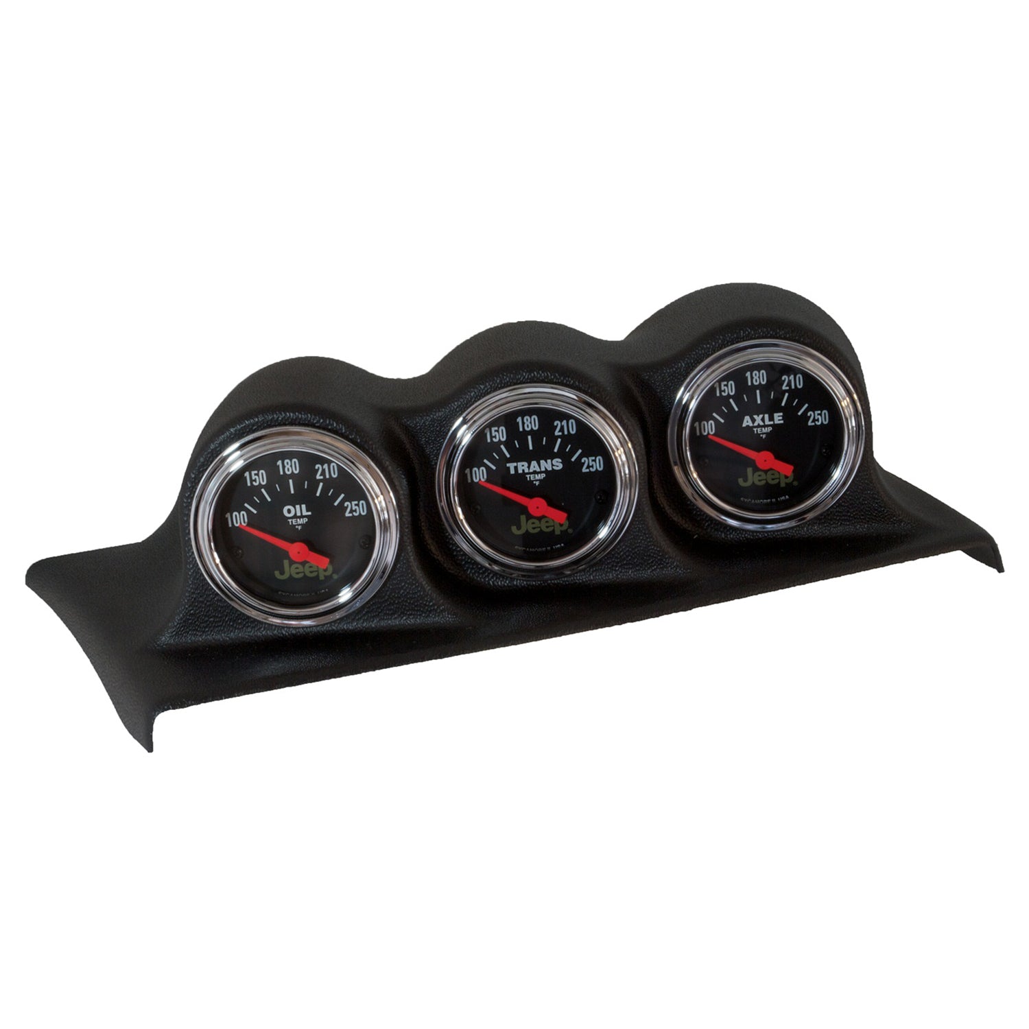 AutoMeter 5380 - GAUGE MOUNT, DIRECT FIT DASH TOP, TRIPLE, 2 1/16", WRANGLER JK 07-10 4