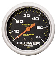 AutoMeter 5402 - GAUGE, BLOWER PRESS, 2 5/8", 60PSI, LIQUID FILLED MECH, PRO-COMP 3