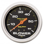 AutoMeter 5402 - GAUGE, BLOWER PRESS, 2 5/8", 60PSI, LIQUID FILLED MECH, PRO-COMP 4