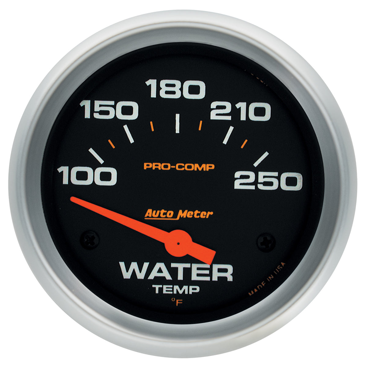 AutoMeter 5437 - GAUGE, WATER TEMP, 2 5/8", 100-250?F, ELECTRIC, PRO-COMP 3