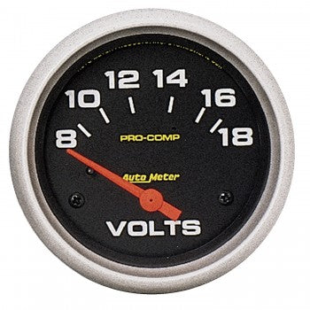 AutoMeter 5492 - GAUGE, VOLTMETER, 2 5/8", 18V, ELECTRIC, PRO-COMP 4