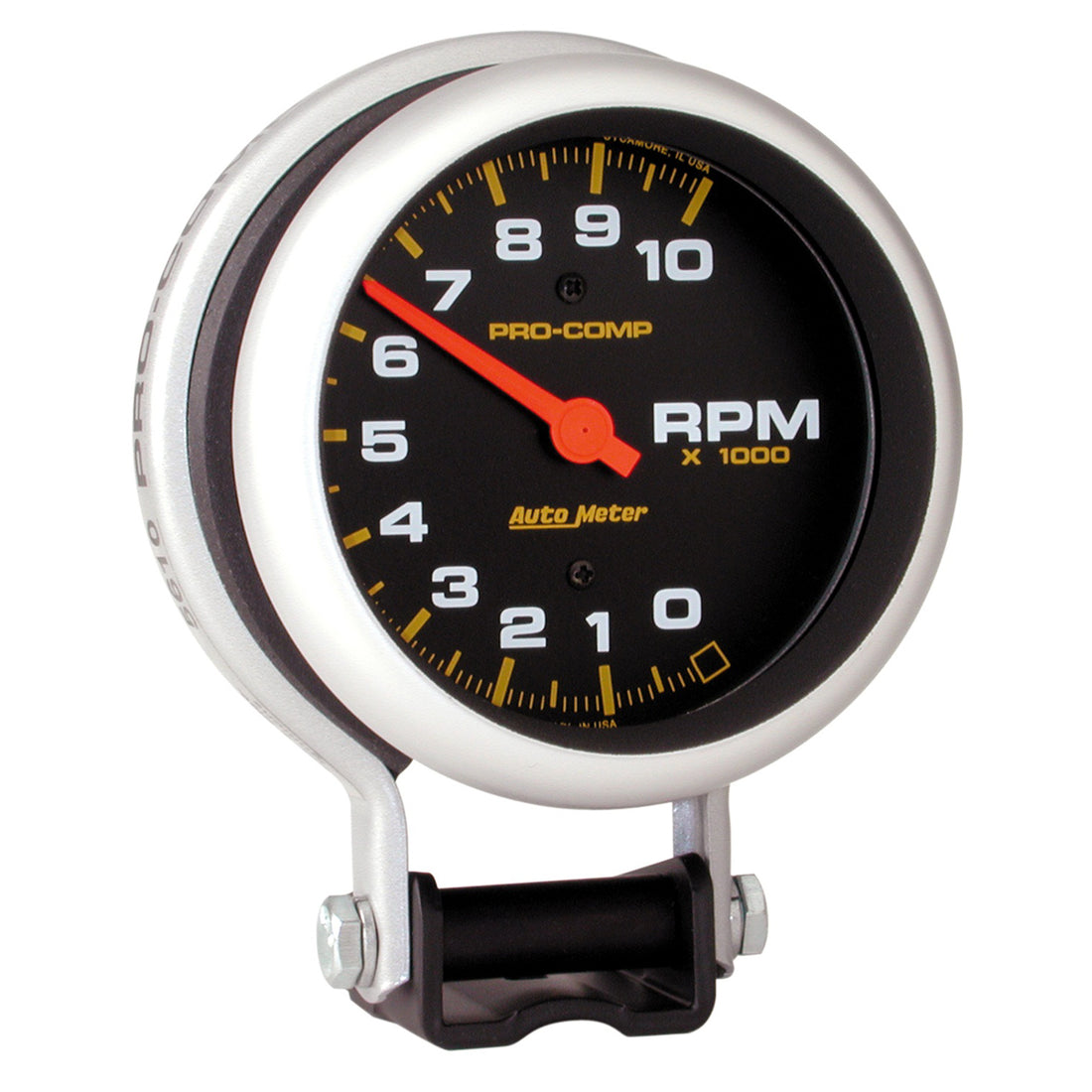 AutoMeter 5610 - GAUGE, TACHOMETER, 3 3/4", 10K RPM, PEDESTAL, PRO-COMP 3