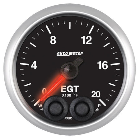 AutoMeter 5645 - GAUGE, PYRO. (EGT), 2 1/16", 2000?F, STEPPER MOTOR W/PEAK & WARN, ELITE 3