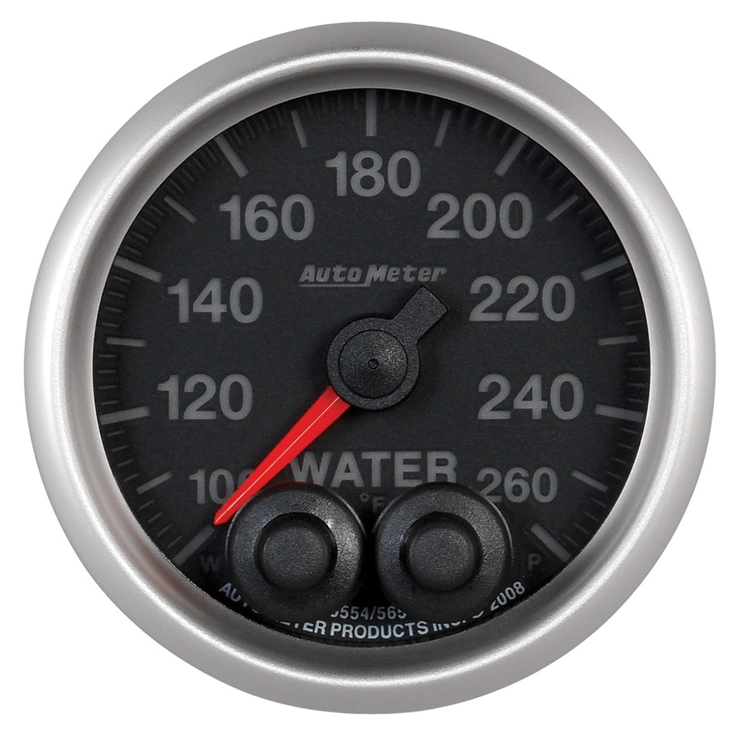 AutoMeter 5654 - GAUGE, WATER TEMP, 2 1/16", 260?F, STEPPER MOTOR W/PEAK & WARN, ELITE 3