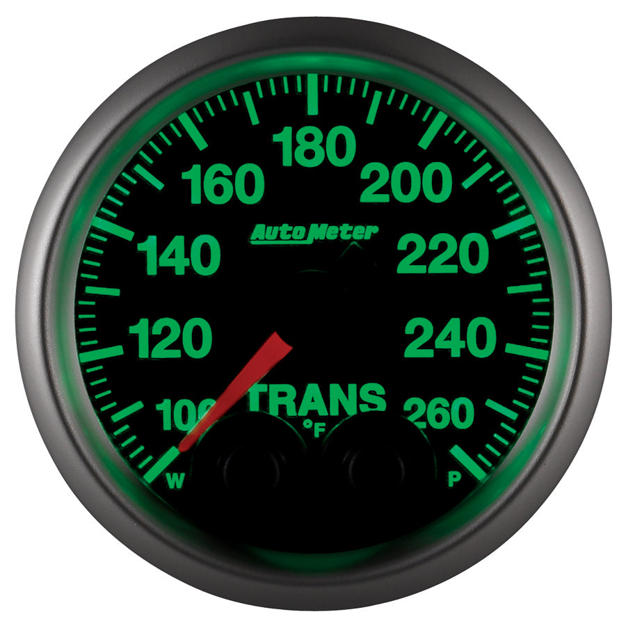 AutoMeter 5658 - GAUGE, TRANS TEMP, 2 1/16", 260?F, STEPPER MOTOR W/PEAK & WARN, ELITE 2