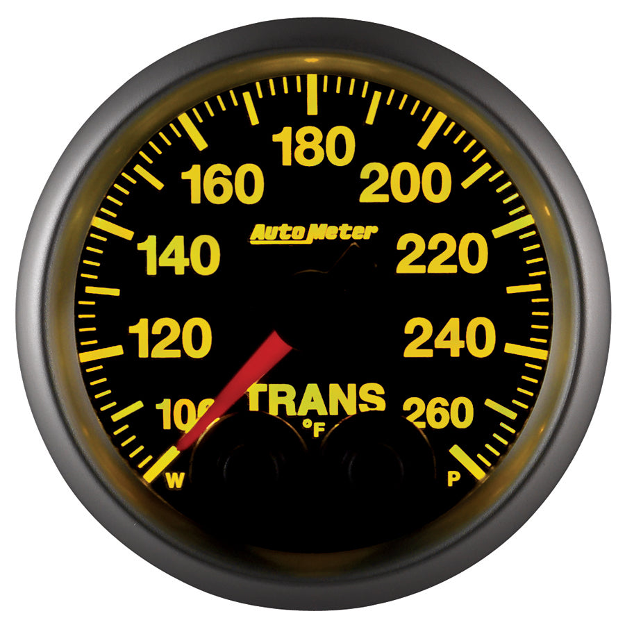 AutoMeter 5658 - GAUGE, TRANS TEMP, 2 1/16", 260?F, STEPPER MOTOR W/PEAK & WARN, ELITE 6