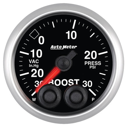 AutoMeter 5677 - GAUGE, VAC/BOOST, 2 1/16", 30INHG-30PSI, STEPPER MOTOR W/PEAK & WARN, ELITE 3