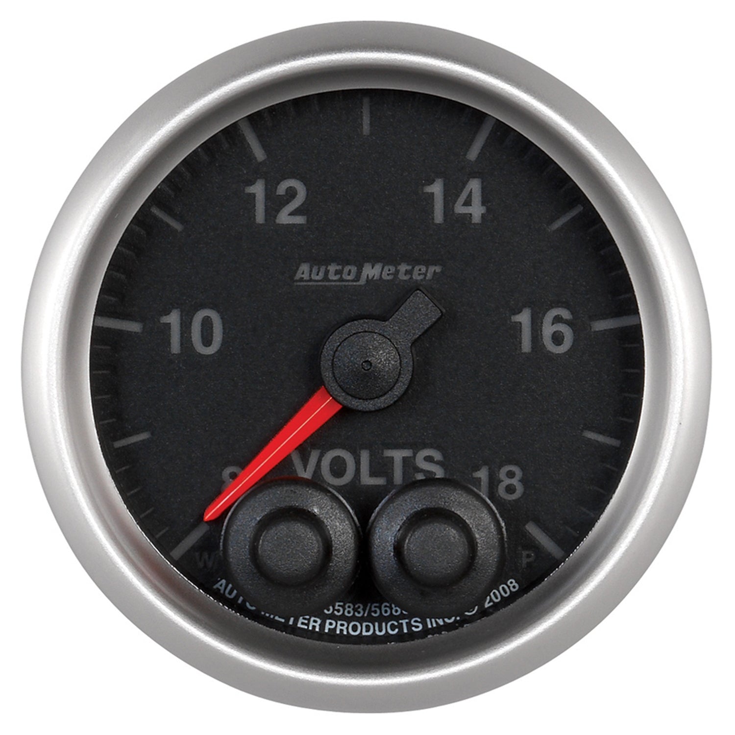 AutoMeter 5683 - GAUGE, VOLTMETER, 2 1/16", 18V, DIGITAL STEPPER MOTOR W/PEAK & WARN, ELITE 3