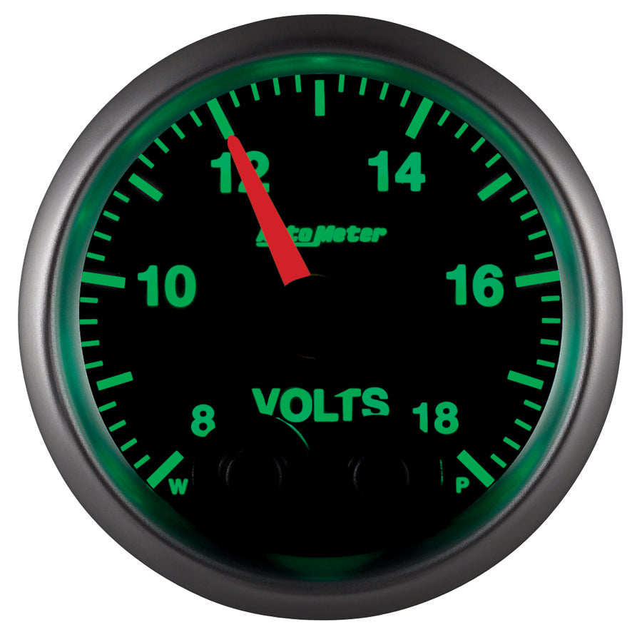 AutoMeter 5683-05702 - GAUGE, VOLT, 2 1/16", 18V, DIGITAL STPR MTR W/PK & WRN, ELITE, W/O PRO-CONTROL 5