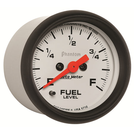 AutoMeter 5710 - GAUGE, FUEL LEVEL, 2 1/16", 0-280O PROGRAMMABLE, PHANTOM 5
