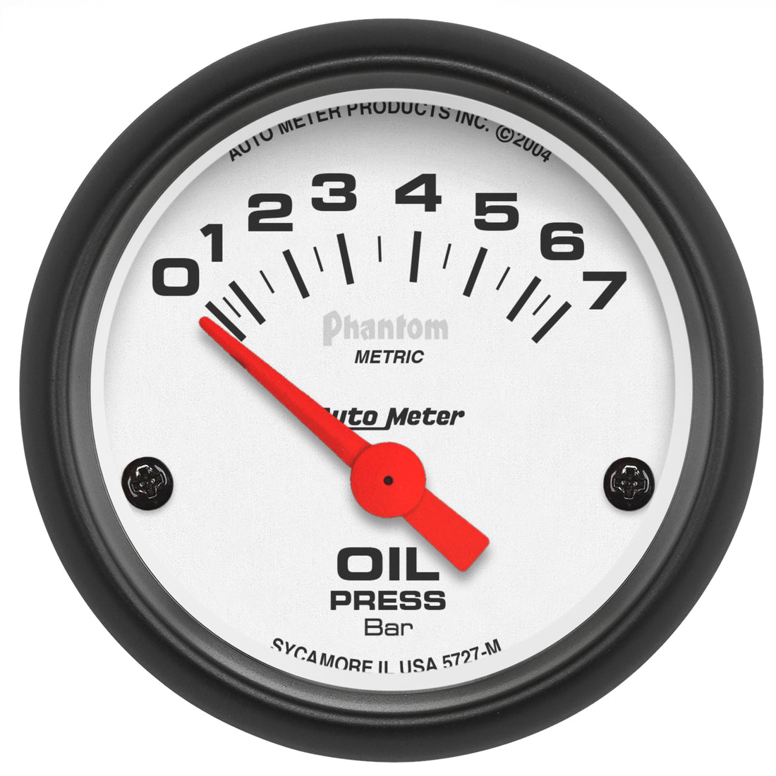 AutoMeter 5727-M - GAUGE, OIL PRESSURE, 2 1/16", 7BAR, ELECTRIC, PHANTOM 3