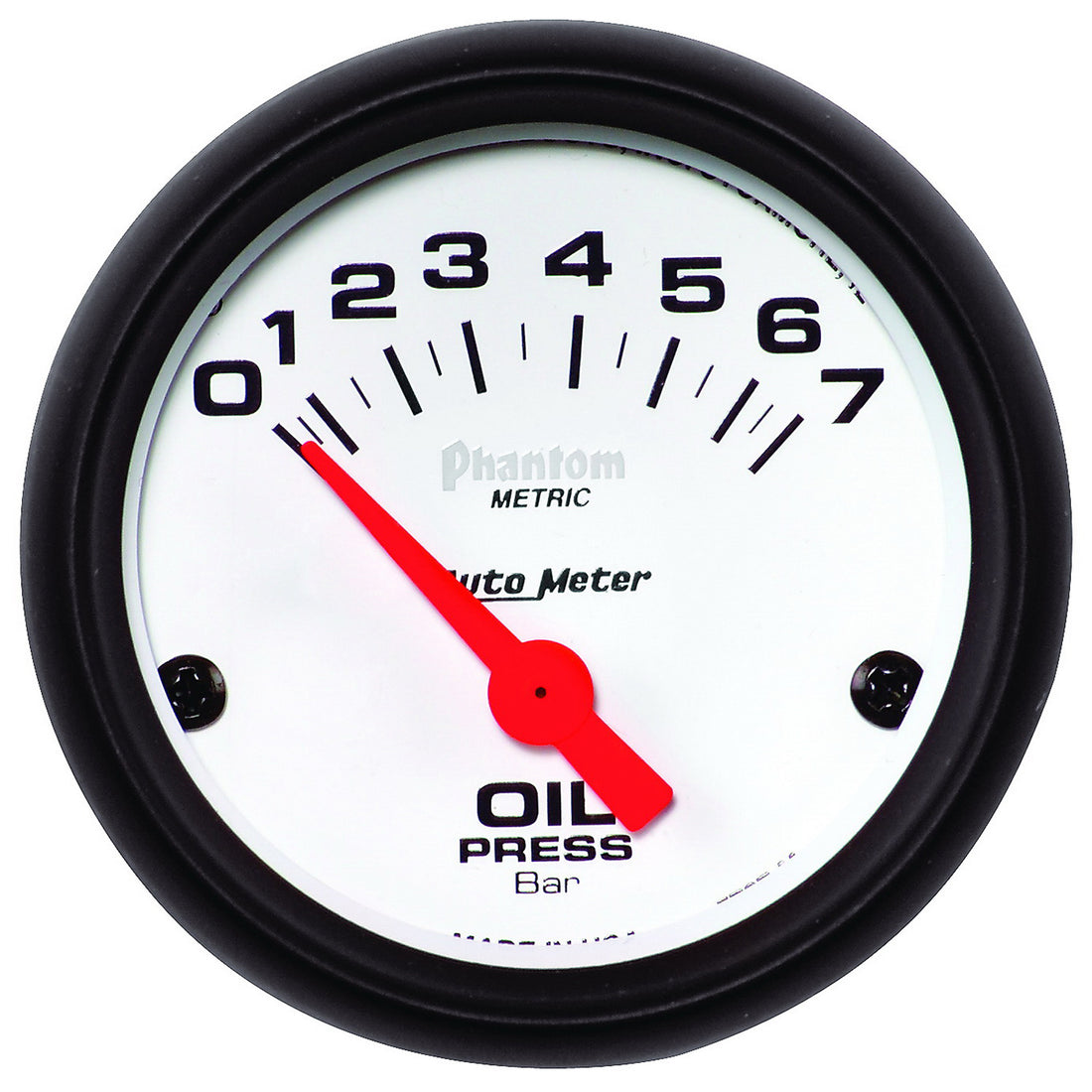 AutoMeter 5727-M - GAUGE, OIL PRESSURE, 2 1/16", 7BAR, ELECTRIC, PHANTOM 4