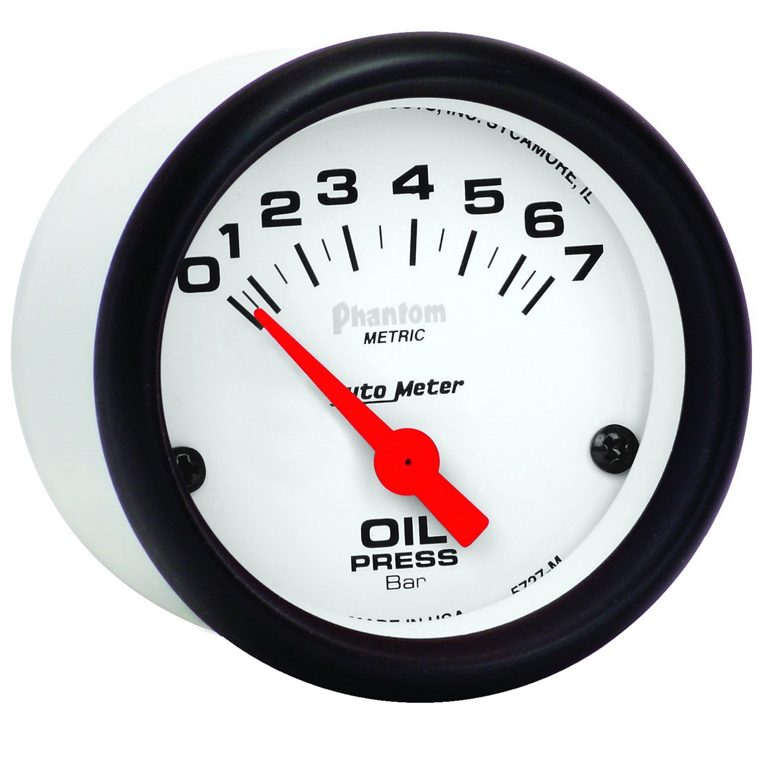 AutoMeter 5727-M - GAUGE, OIL PRESSURE, 2 1/16", 7BAR, ELECTRIC, PHANTOM 5