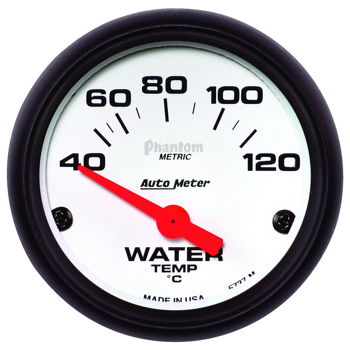 AutoMeter 5737-M - GAUGE, WATER TEMP, 2 1/16", 40-120?C, ELECTRIC, PHANTOM 4