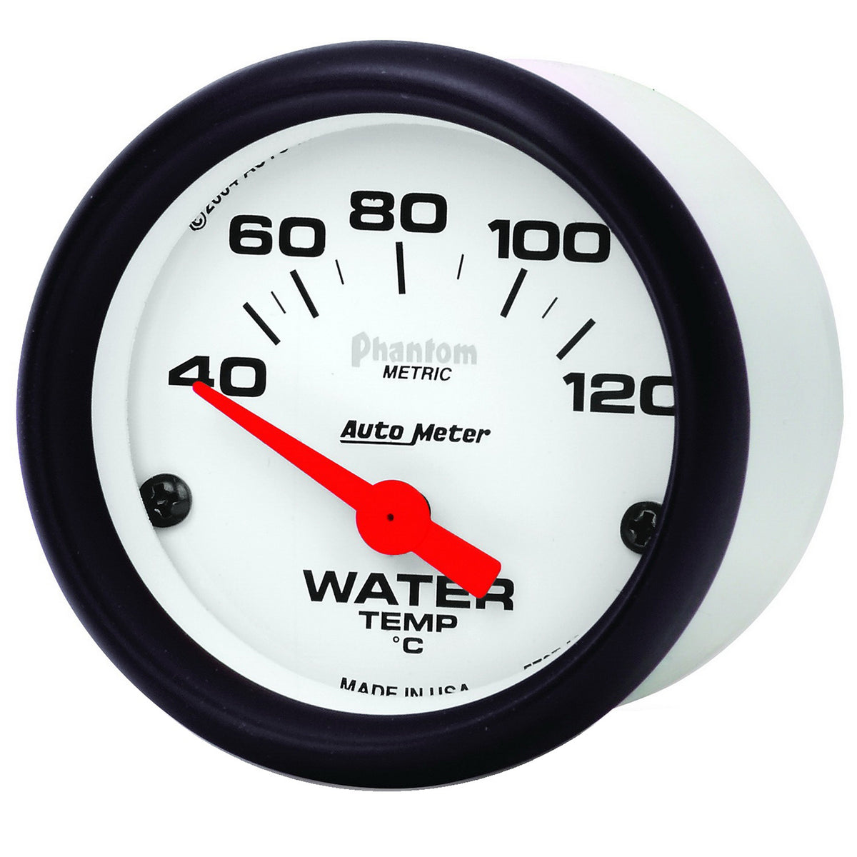 AutoMeter 5737-M - GAUGE, WATER TEMP, 2 1/16", 40-120?C, ELECTRIC, PHANTOM 5