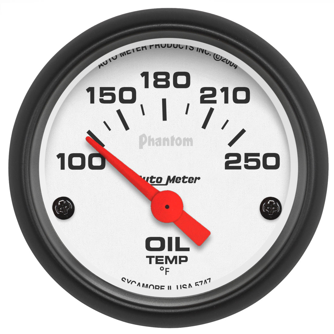 AutoMeter 5747 - GAUGE, OIL TEMP, 2 1/16", 100-250?F, ELECTRIC, PHANTOM 3
