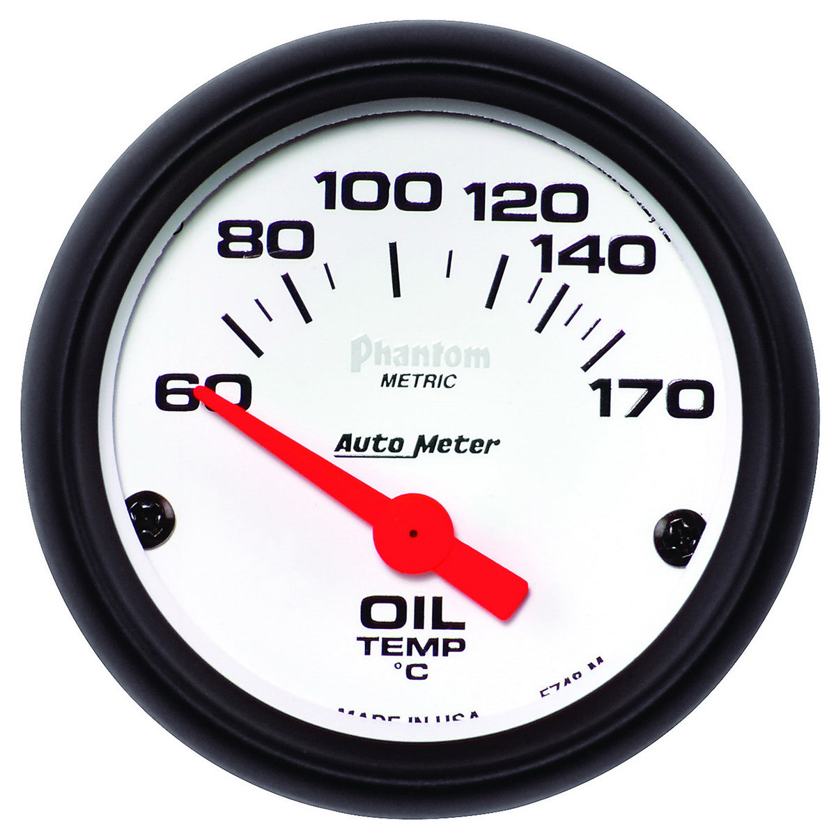 AutoMeter 5748-M - GAUGE, OIL TEMP, 2 1/16", 60-170?F, ELECTRIC, PHANTOM 4