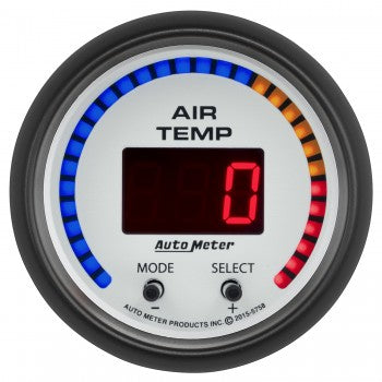 AutoMeter 5758 - GAUGE, AIR TEMP, DUAL, 2 1/16", 0-300?F, DIGITAL, PHANTOM 5