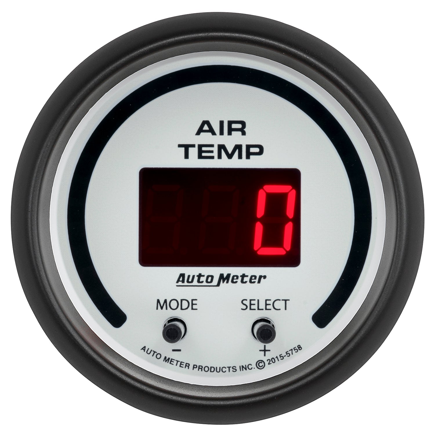 AutoMeter 5758 - GAUGE, AIR TEMP, DUAL, 2 1/16", 0-300?F, DIGITAL, PHANTOM 3