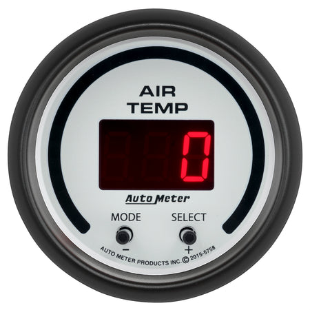 AutoMeter 5758 - GAUGE, AIR TEMP, DUAL, 2 1/16", 0-300?F, DIGITAL, PHANTOM 3