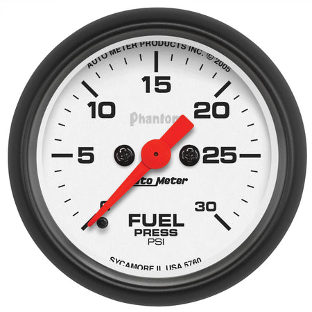 AutoMeter 5760 - GAUGE, FUEL PRESSURE, 2 1/16", 30PSI, DIGITAL STEPPER MOTOR, PHANTOM 3
