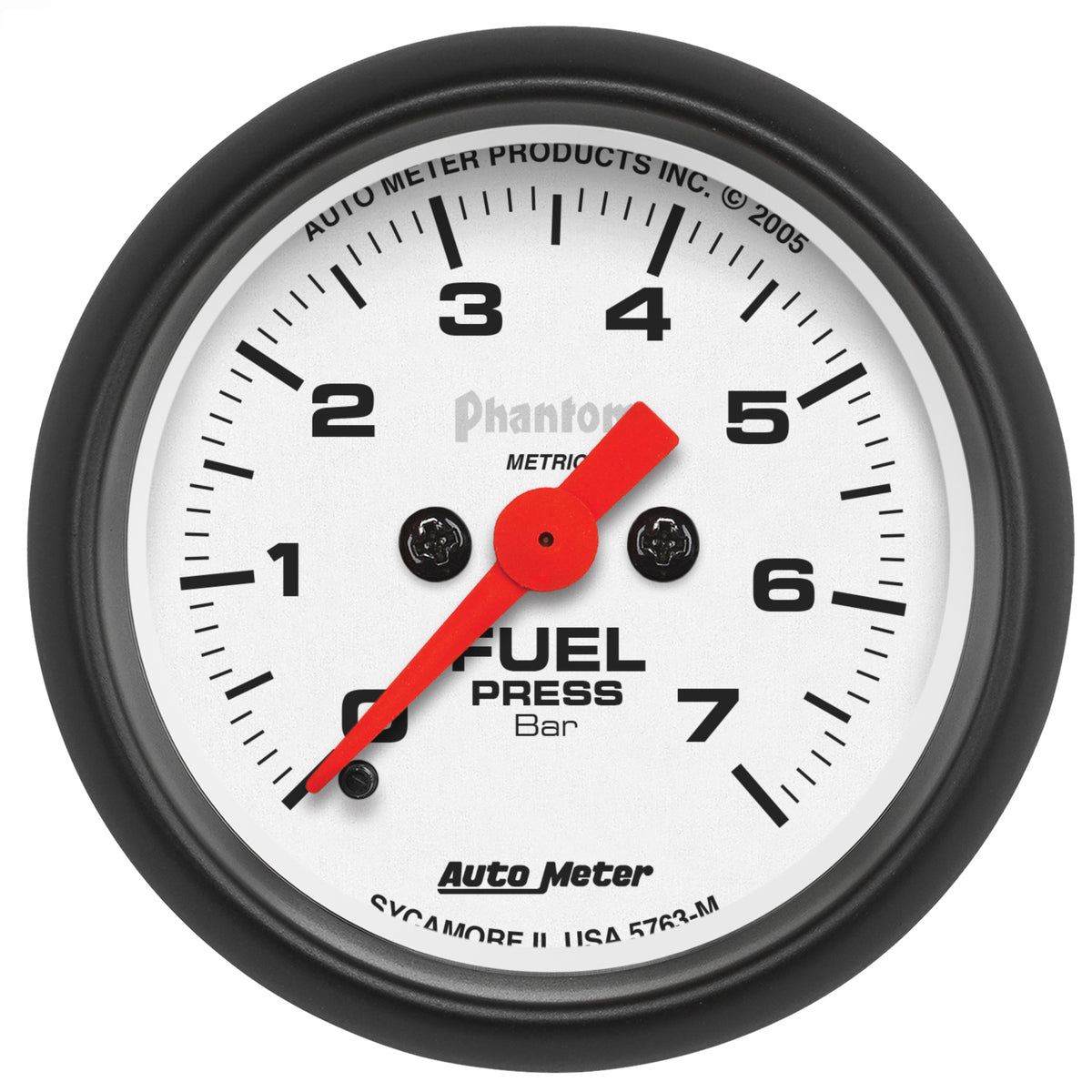 AutoMeter 5763-M - GAUGE, FUEL PRESSURE, 2 1/16", 7BAR, DIGITAL STEPPER MOTOR, PHANTOM 3