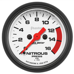 AutoMeter 5774 - GAUGE, NITROUS PRESSURE, 2 1/16", 1600PSI, DIGITAL STEPPER MOTOR, PHANTOM