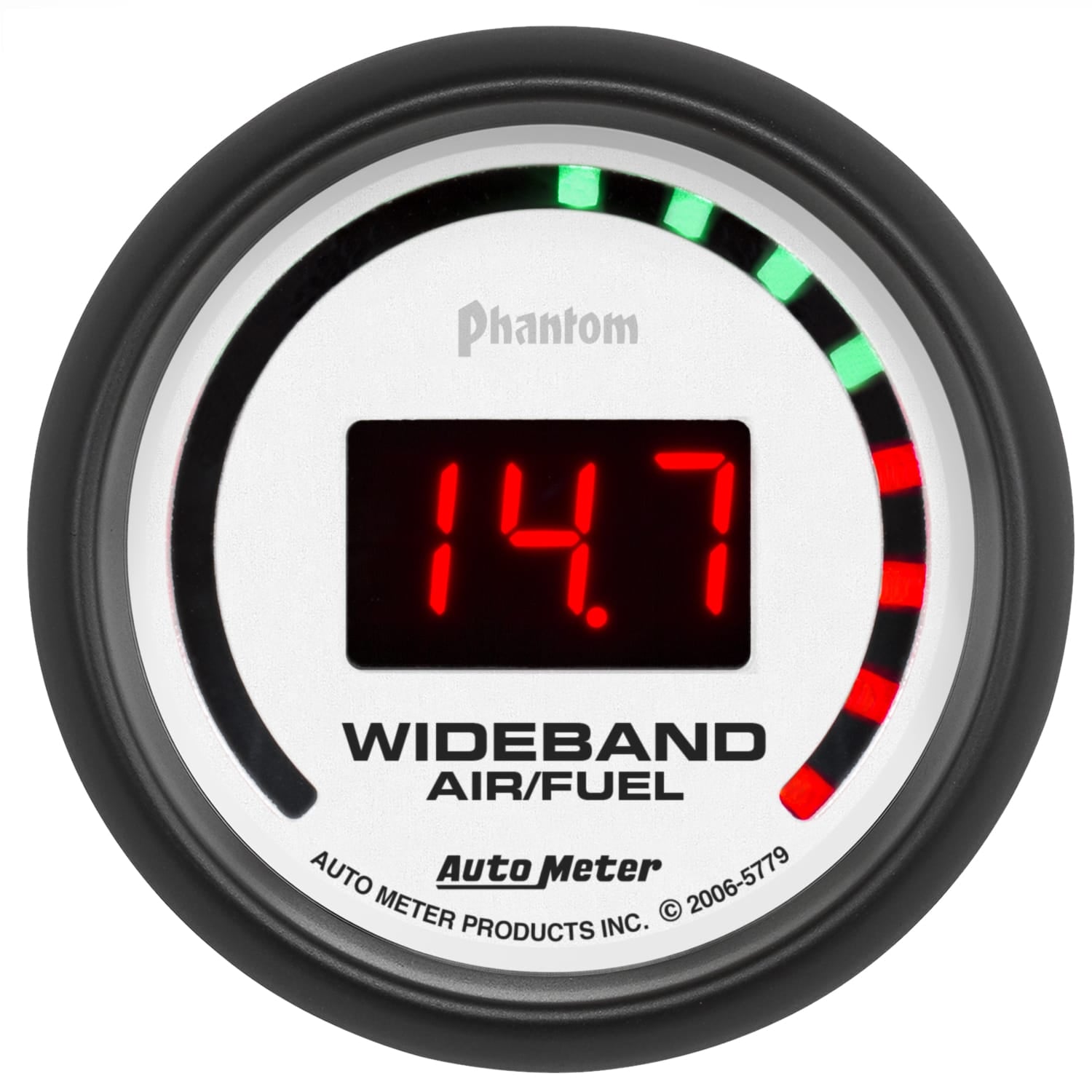 AutoMeter Body AutoMeter 5779 - GAUGE, AIR/FUEL RATIO-WIDEBAND, STREET, 2 1/16", 10:1-17:1, DIGITAL, PHANTOM