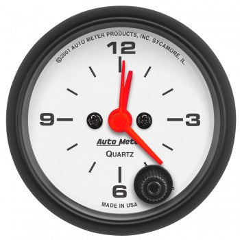 AutoMeter 5785 - GAUGE, CLOCK, 2 1/16", 12HR, ANALOG, PHANTOM 4