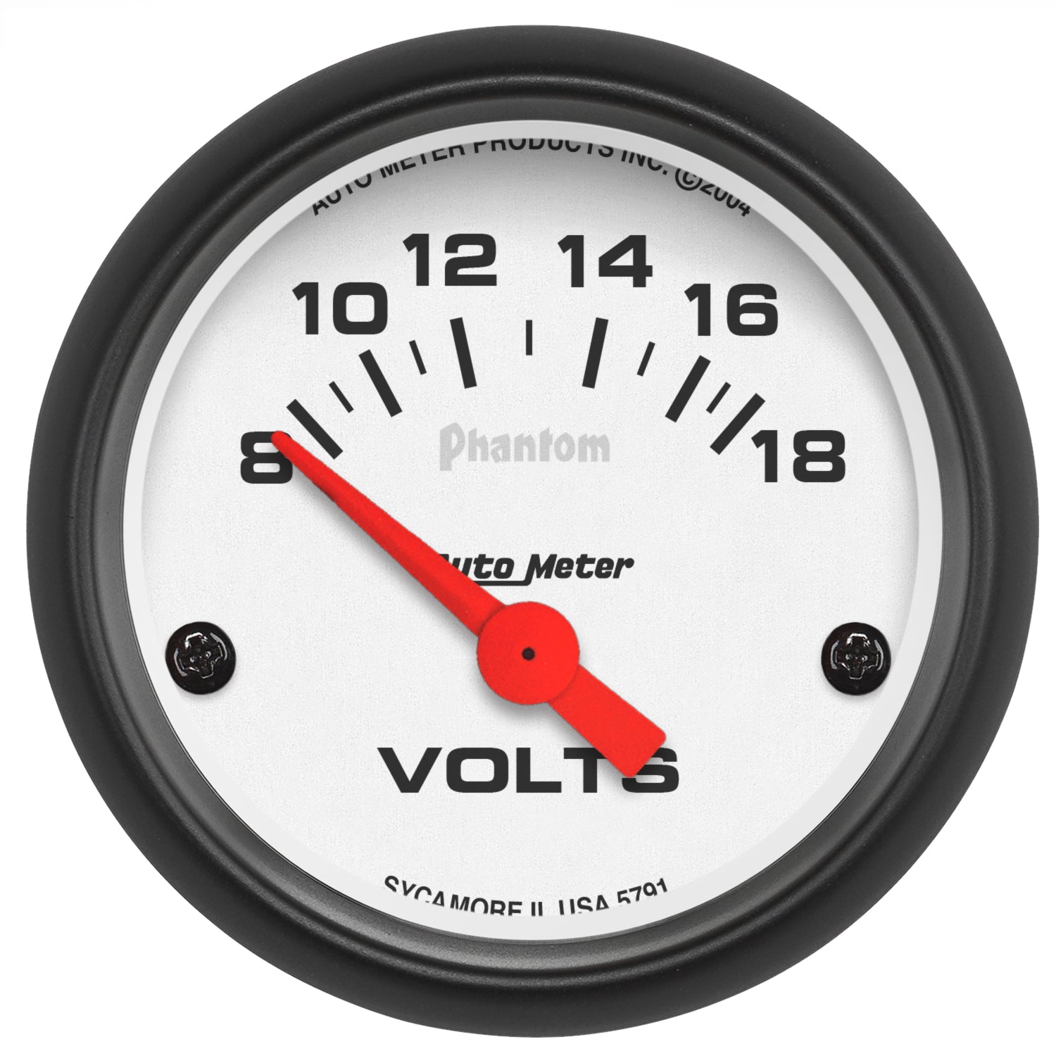 AutoMeter 5791 - GAUGE, VOLTMETER, 2 1/16", 18V, ELEC, PHANTOM 5