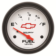 AutoMeter 5814-00406 - GAUGE, FUEL LEVEL, 2 5/8", 0OE TO 90OF, ELEC, CHEVY RED BOWTIE, WHITE 3