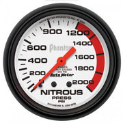 AutoMeter 5828 - GAUGE, NITROUS PRESSURE, 2 5/8", 2000PSI, MECHANICAL, PHANTOM 4