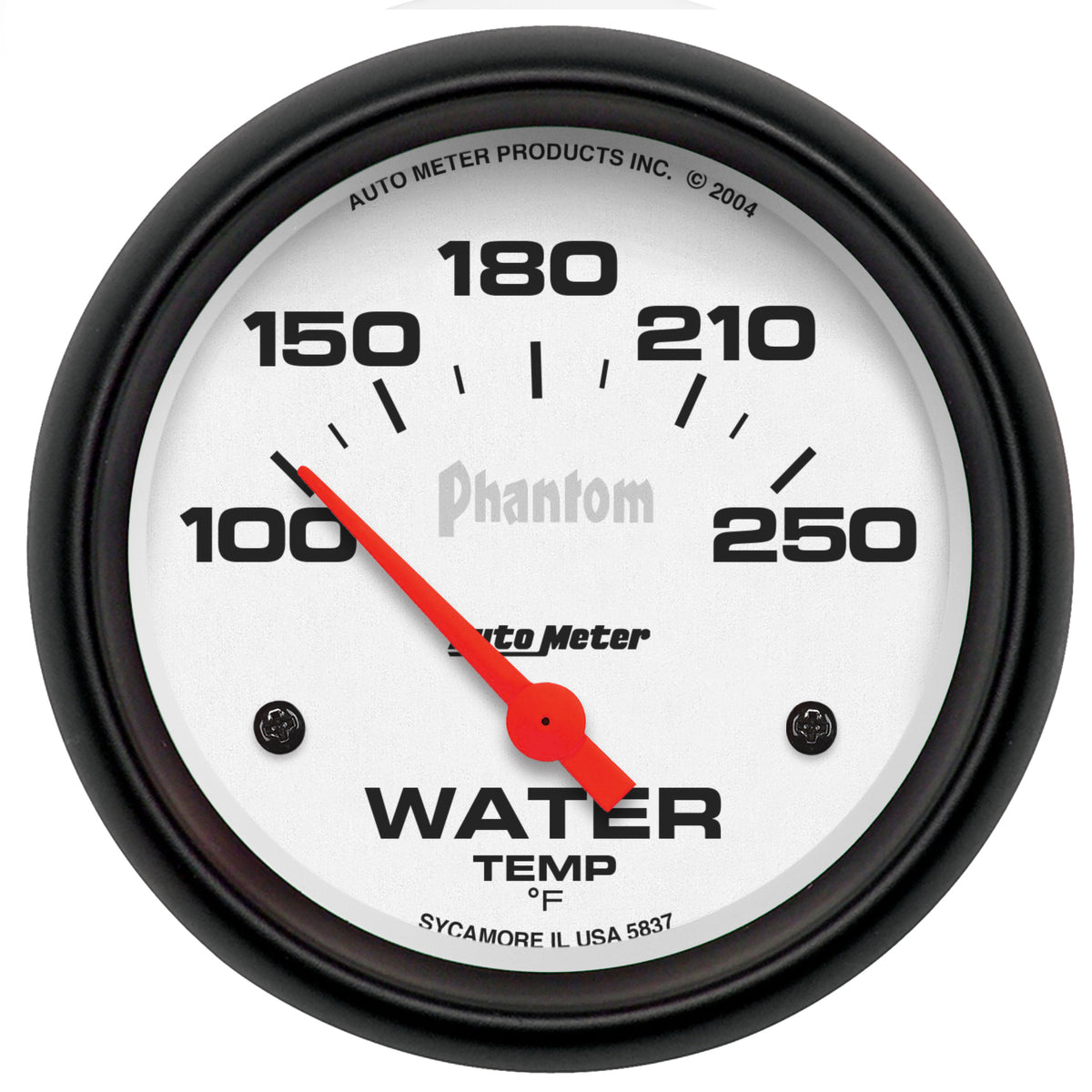 AutoMeter 5837 - GAUGE, WATER TEMP, 2 5/8", 100-250?F, ELECTRIC, PHANTOM 3