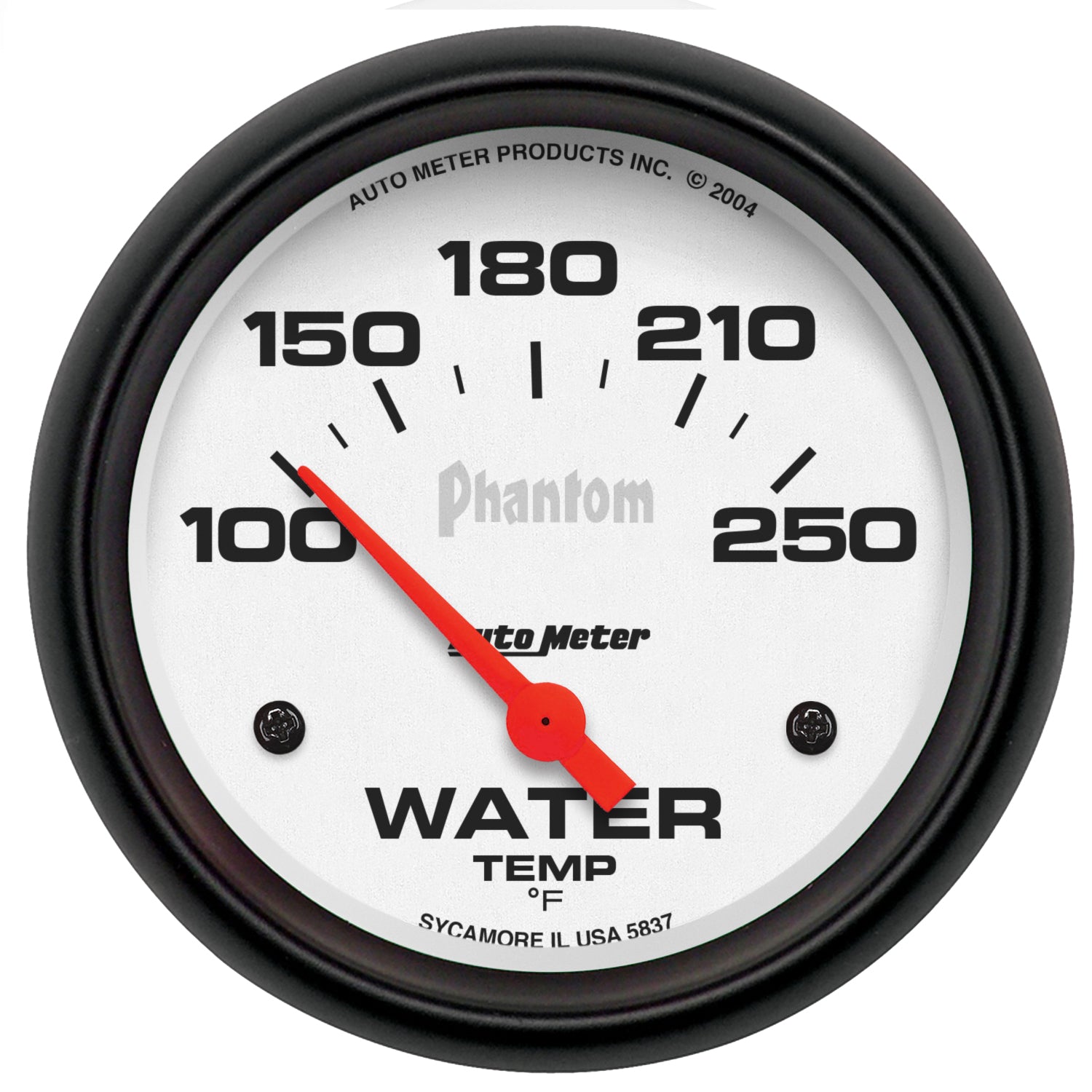 AutoMeter 5837 - GAUGE, WATER TEMP, 2 5/8", 100-250?F, ELECTRIC, PHANTOM 3