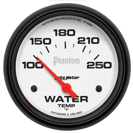 AutoMeter 5837 - GAUGE, WATER TEMP, 2 5/8", 100-250?F, ELECTRIC, PHANTOM 3