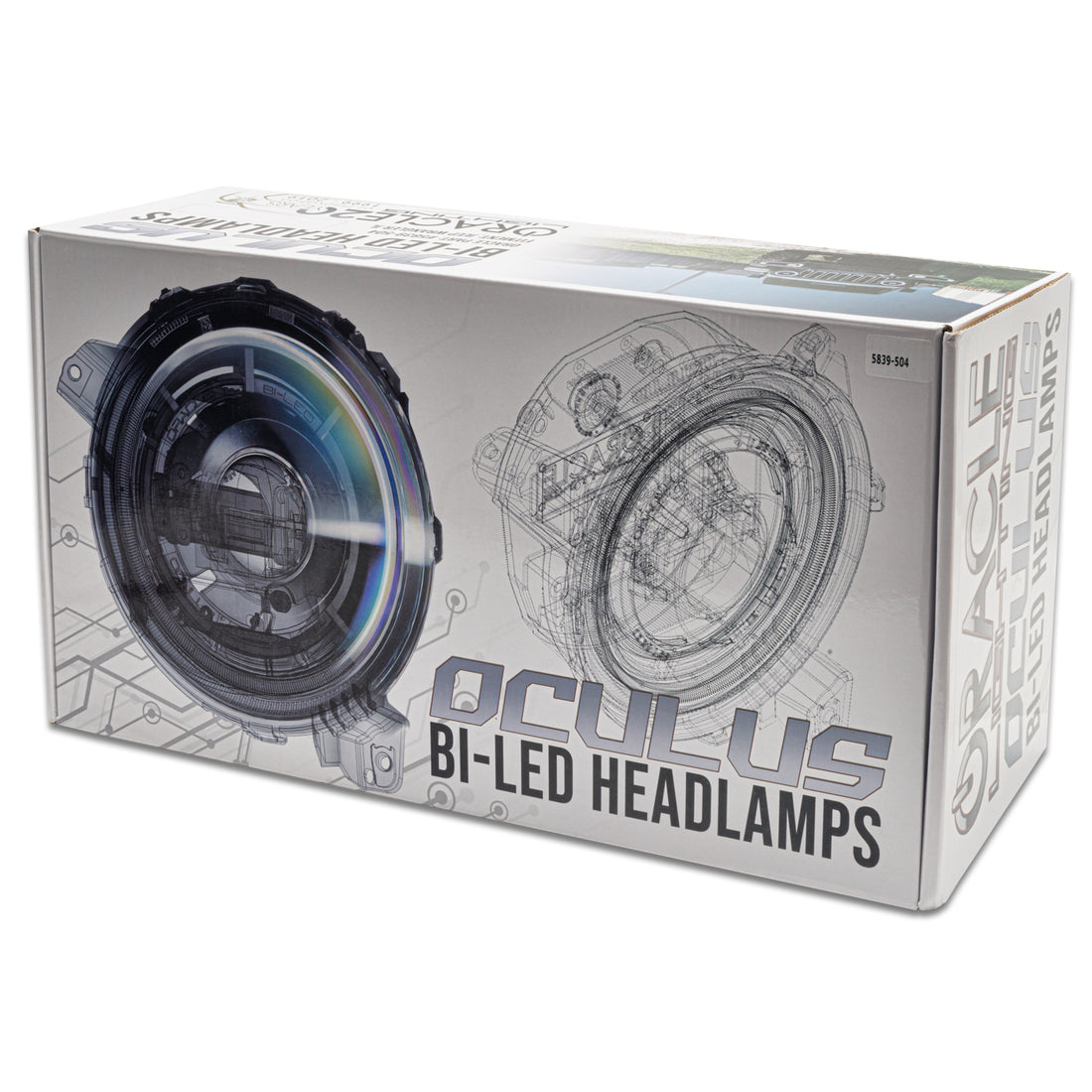 Oracle Lighting 5839-504-PAU 2018-2025 Jeep Wrangler Headlight Assembly