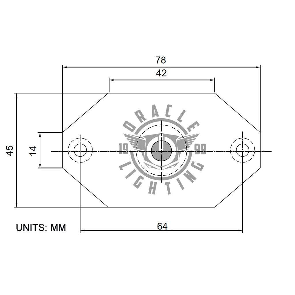Oracle Lighting 5848-504 Auxiliary Light Mounting Bracket