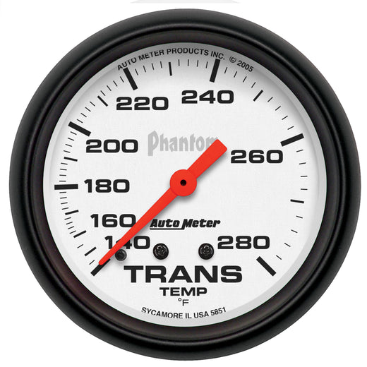 AutoMeter 5851 2-5/8" TRANSMISSION TEMPERATURE, 140-280 F, PHANTOM