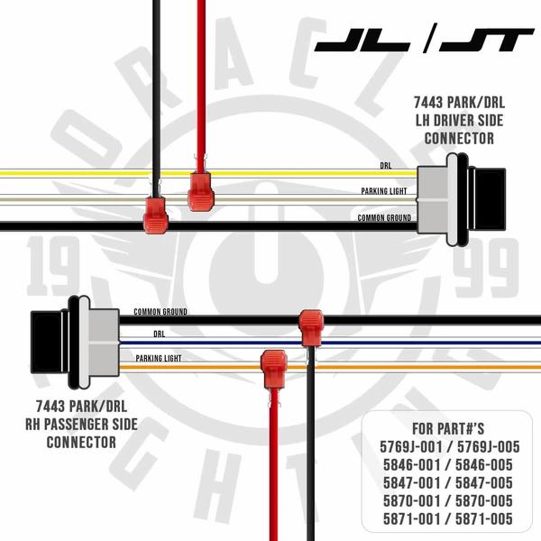 Oracle Lighting 5870-001 2018-2023 Jeep Wrangler Daytime Running Light